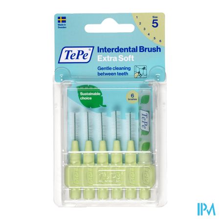 Tepe Interdental Brush 0,80mm Green X-soft 6 1
