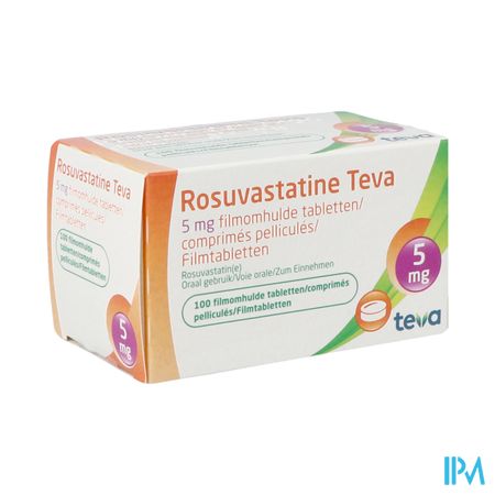 Rosuvastatine Teva 5mg Filmomh Tabl 100