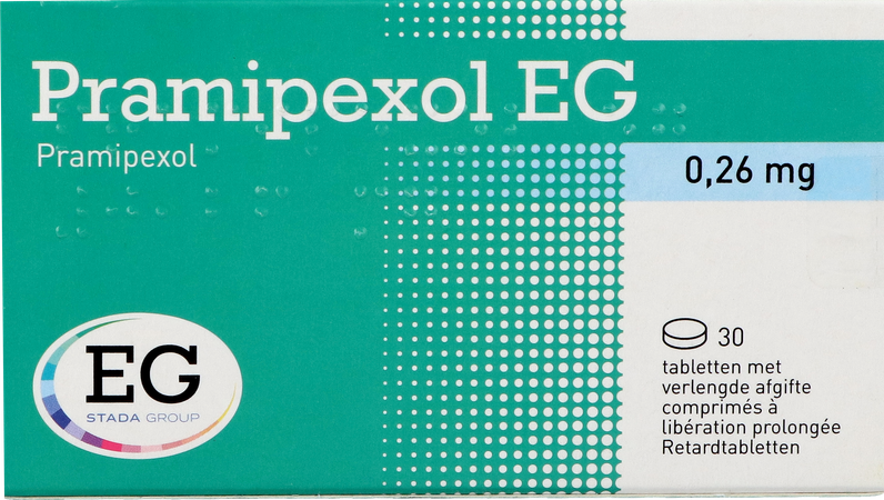 Pramipexol EG 0,26Mg Verlengde Afgifte Tabl  30 1