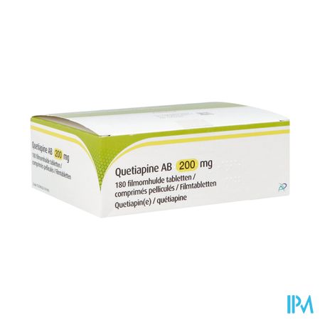 Quetiapine Ab 200mg Filmomh Tabl 180x200mg