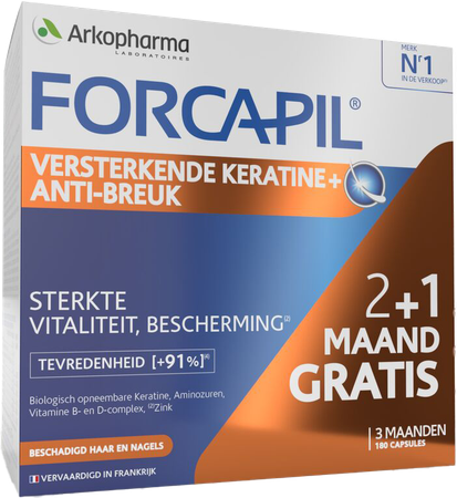Forcapil Keratine+ Lot Caps 180 9