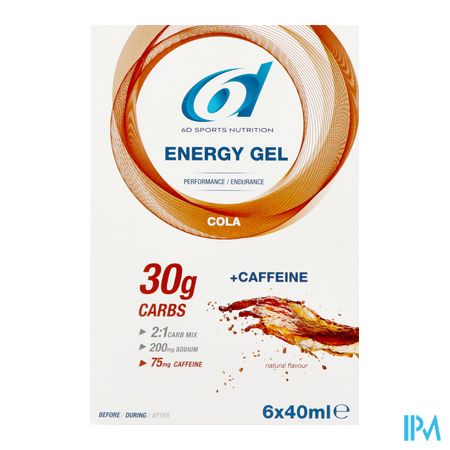 6d Sixd Energy + Caffeine Gel Cola 6x40ml 4
