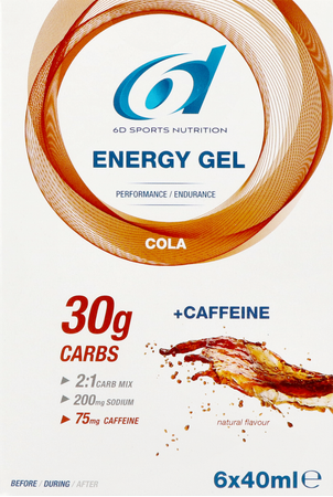 6d Sixd Energy + Caffeine Gel Cola 6x40ml 4