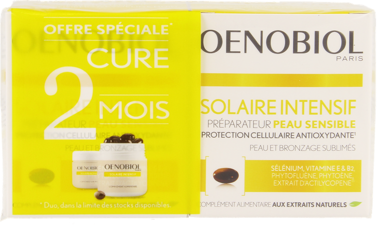 OENOBIOL SOLAIRE INTENSIF KUUR LICHTE HUID 2X30 CAPS 2