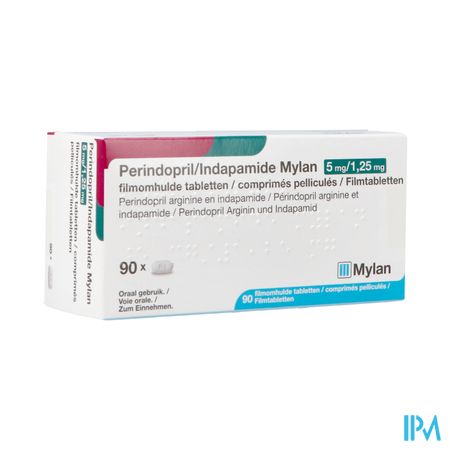 Perindopril/indapamide Viatris 5mg/1,25mg Tabl 90