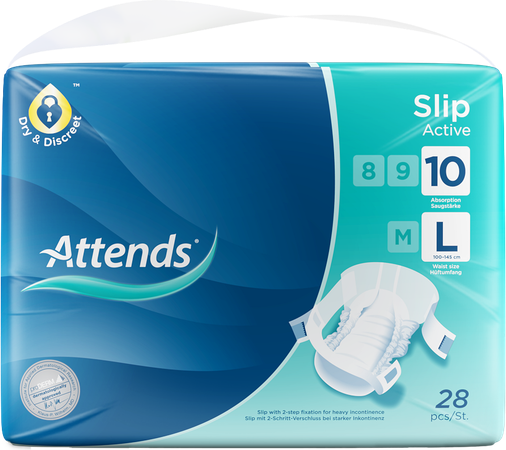 Attends Slip Active 10 Large 1x28 2