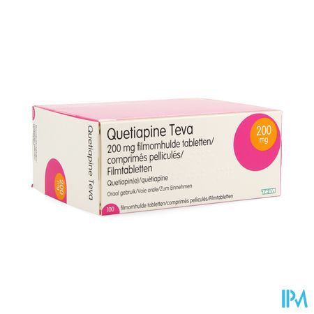 Quetiapine Teva 200mg Comp Pell 100