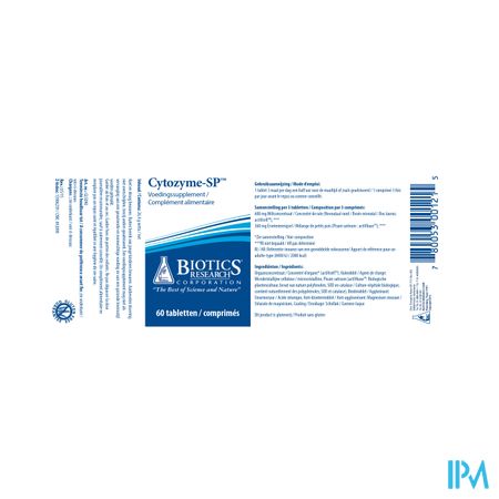 Cytozyme Sp Biotics Comp 60 2