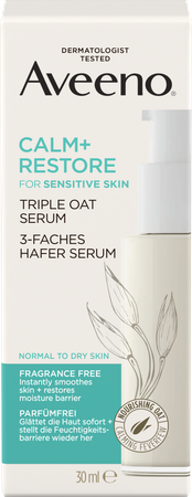 Aveeno Calm+restore Drievoudig Haver Serum 30ml 2