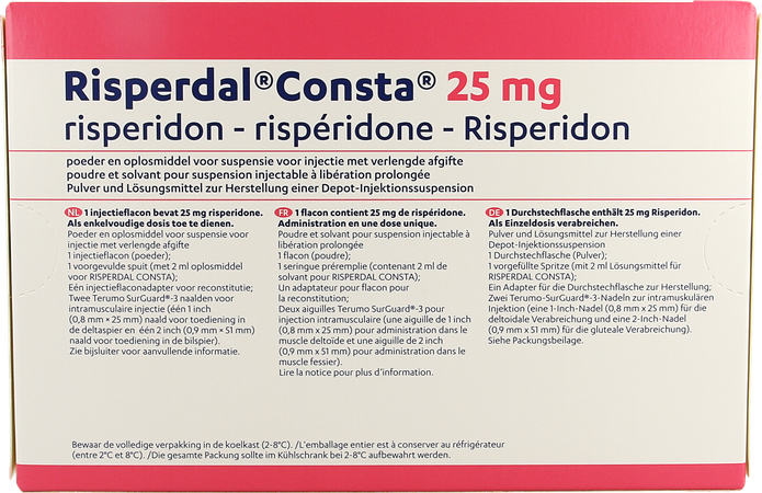 Risperdal Consta 25,0mg Fl Im 1x25,0mg/2ml+solv 3
