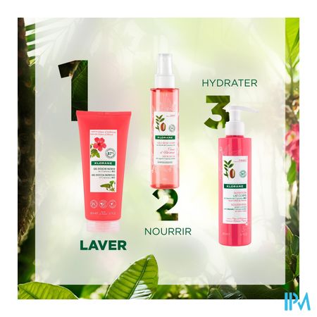 Klorane Lichaam Douchegel Hibiscusbloem 200ml Nf 7