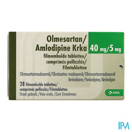 Olmesartan Amlodipine Krka 40/ 5mg Comp Pell 28 1