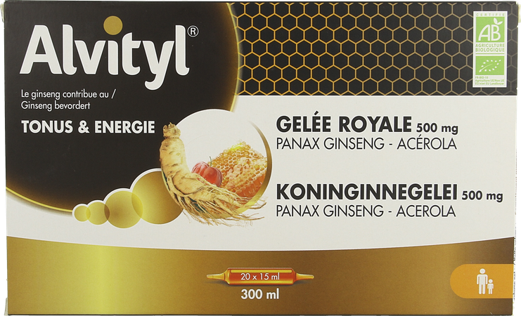 Alvityl Koninginnegelei Ginseng Acerola 20x15ml 1