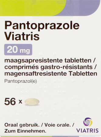 Pantoprazole Viatris 20mg Comp Gastro Resist 56 3