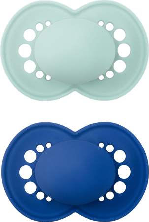 Mam Sucette Elements Plaine Silicones 6-16m Garcon 1