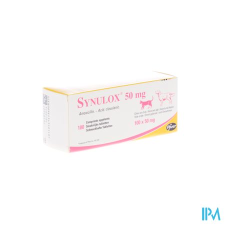 Synulox Tabl Smakel. 100 X 50mg