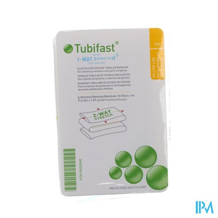 Tubifast Jaune 10,75cmx 1m 1 2483