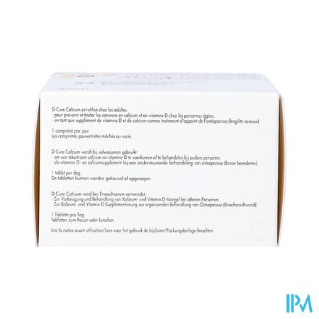 D-cure Calcium 1000mg/1000ie Kauwtabl 84 2