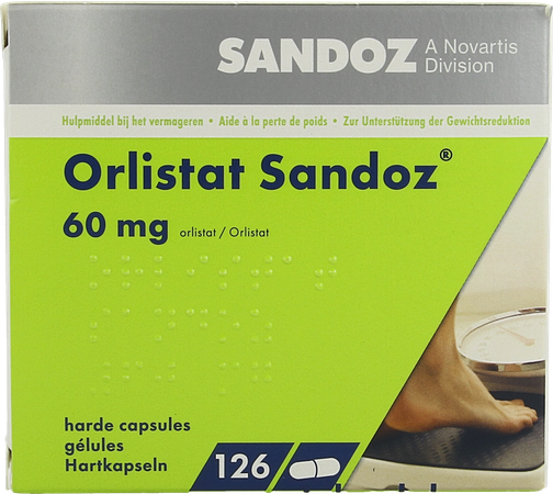 Orlistat Sandoz Harde Caps 126 X 60mg 3
