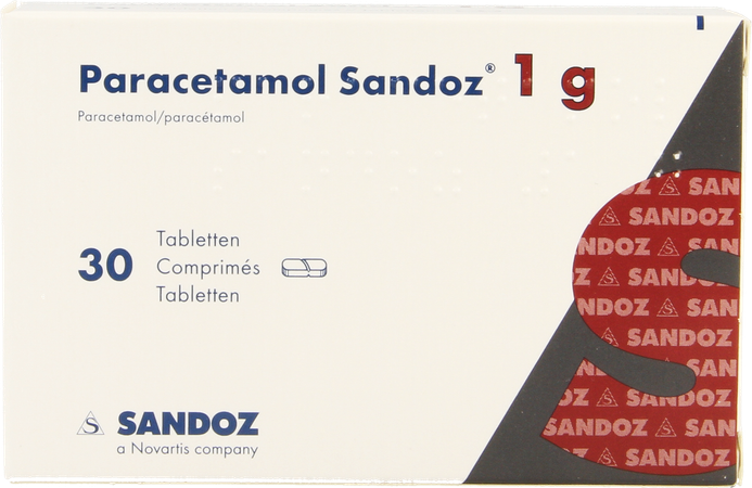 Paracetamol 1g Sandoz Tabl 30 3