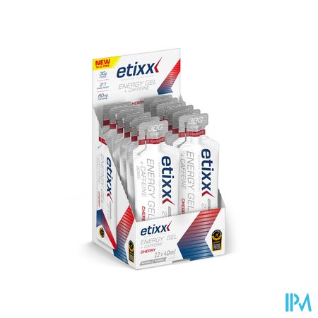 Etixx Energy Gel Caffeine Cherry 12x40ml