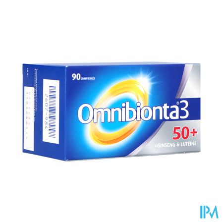 Omnibionta3 50+ Multivitamines voor Vitaliteit  met Ginseng (90 tabletten)