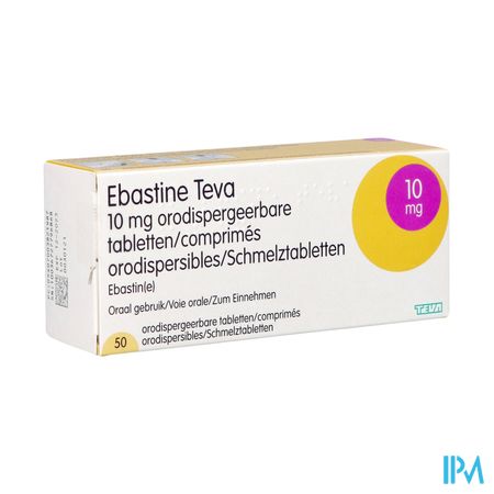 Ebastine 10mg Teva Comp Odt 50 X 10mg 1
