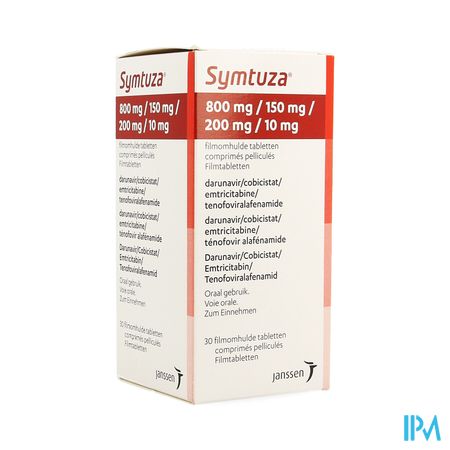 Symtuza 800mg/150mg/200mg/10mg Filmomh Tabl 30