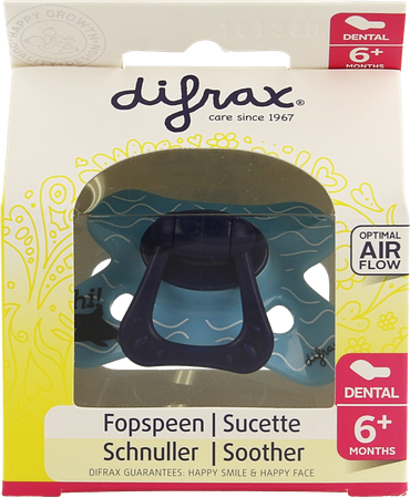 Difrax Fopspeen Sil Dental+ring 6m+ 800 12