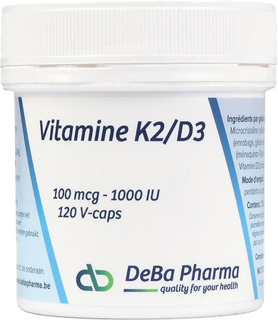 Vitamine K2/d3 100 Mcg/1000 U.i Caps 120 2
