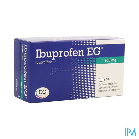 Ibuprofen EG 600 Mg Comp Pell  50 X 600 Mg