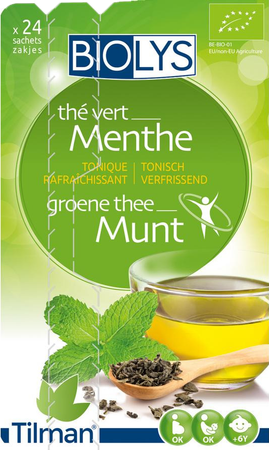 Biolys Groene Thee Munt Zakje 24 4