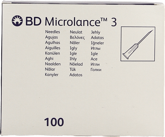 Bd Microlance 3 Naald 22g 1 1/4 Rb 0,7x30mm Zwt 1 2
