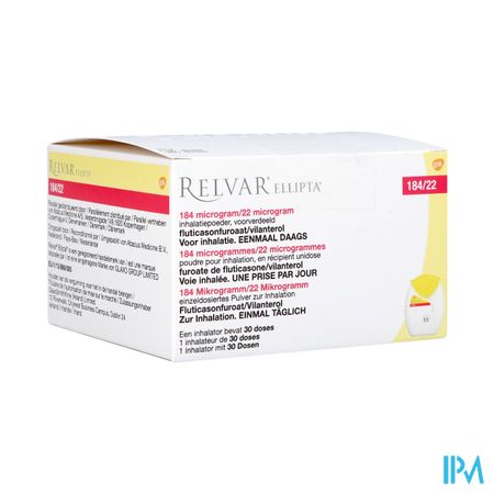 Relvar Ellipta 184/22mcg Abacus Pdr Inhal 1x30dose