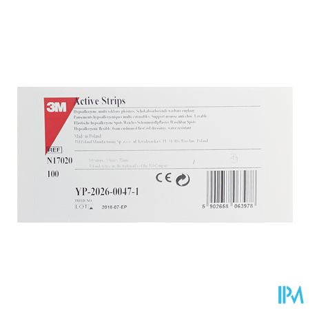 Nexcare 3m Active Strips 19x 72mm 100 17020 1