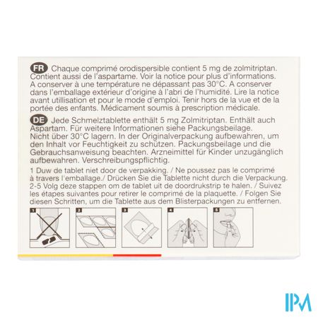Zolmitriptan Odis Viatris 5mg Comp Orodisp. 12 5
