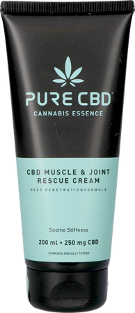 Pure Cbd Muscle & Joint Rescue Cream Tube 200ml 2