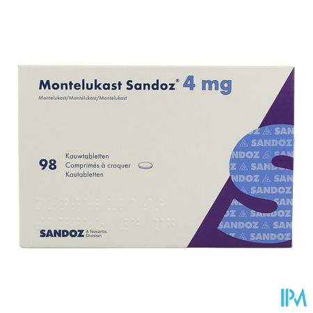 Montelukast Sandoz Kauwtabletten 98 X 4mg 2