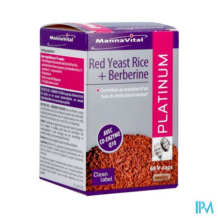 Mannavital Red Yeast Rice+berberine Plat.v-caps 60