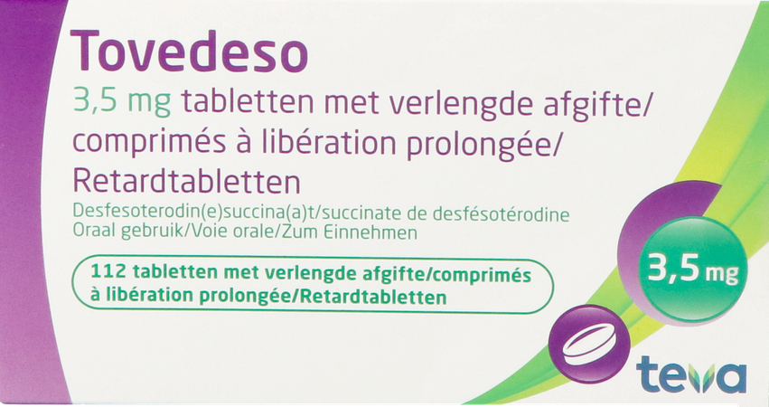Tovedeso 3,5mg Verl.afgifte Comp 112 X 3,5mg 1