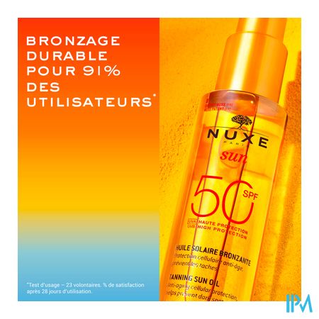 Nuxe Sun Huile Bronz. Ip50 Visage&corps150ml 4