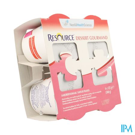 Resource Dessert Gourmand Aardbei 4x125g 12311130 1