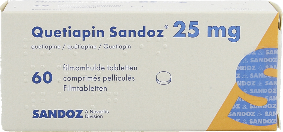 Quetiapin Sandoz Filmomh Tabl 60 X 25mg 2