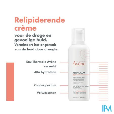 Avene Xeracalm Ad Creme Relipiderend 400ml 17