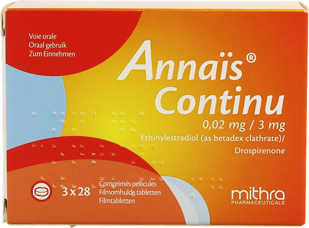 Annais Continu 3mg/0,020mg Filmomh Tabl 3 X 28 3