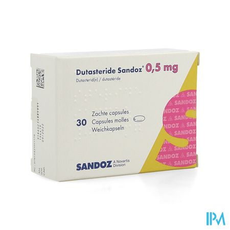 Dutasterid Sandoz 0,5mg Zachte Caps 30 X 0,5mg