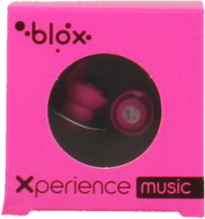 Blox Music Bouchons Oreille Rose Fluo 1 Paire 1