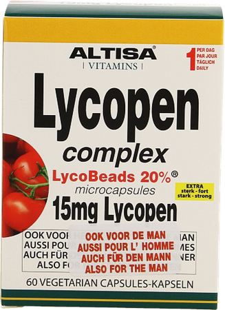 Altisa Lycopen Complex 15mg + Se + Zn V-caps 60 1