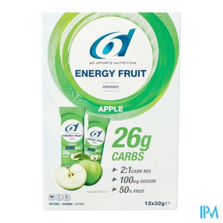6d Sixd Energy Fruit Apple 12x32g 3