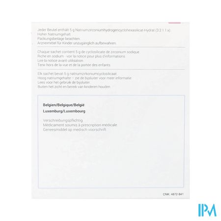 Lokelma 5g Pi Pharma Pdr Susp Orale Sach 30 Pip